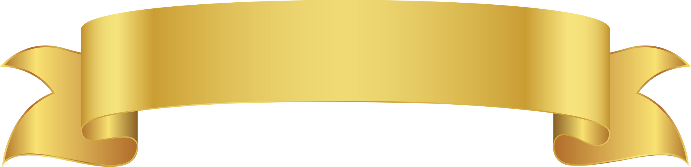 Gold Ribbon Banner